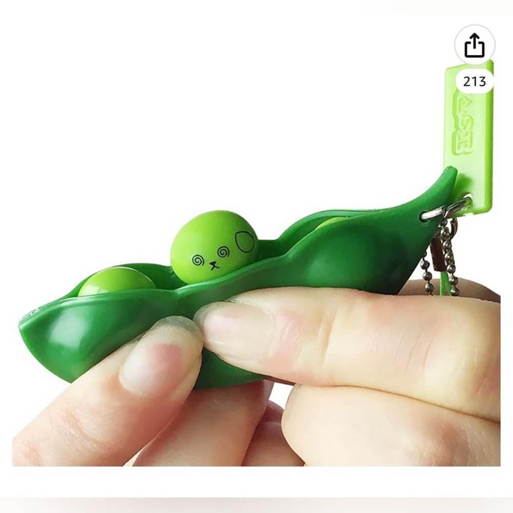 Edamame Keychain Fidget Toys NEW
